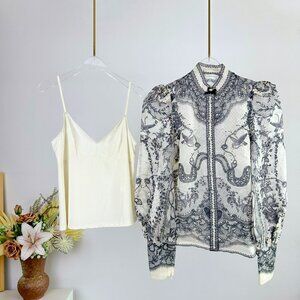 𝒁𝒊𝒎𝒎𝒆𝒓𝒎𝒂𝒏𝒏 CRUSH grey slim fit shirt